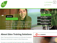 Tablet Screenshot of eden-ts.com